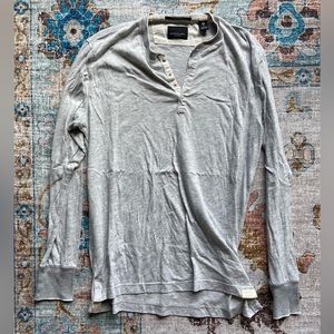 Lightweight scotch & soda light grey long sleeve